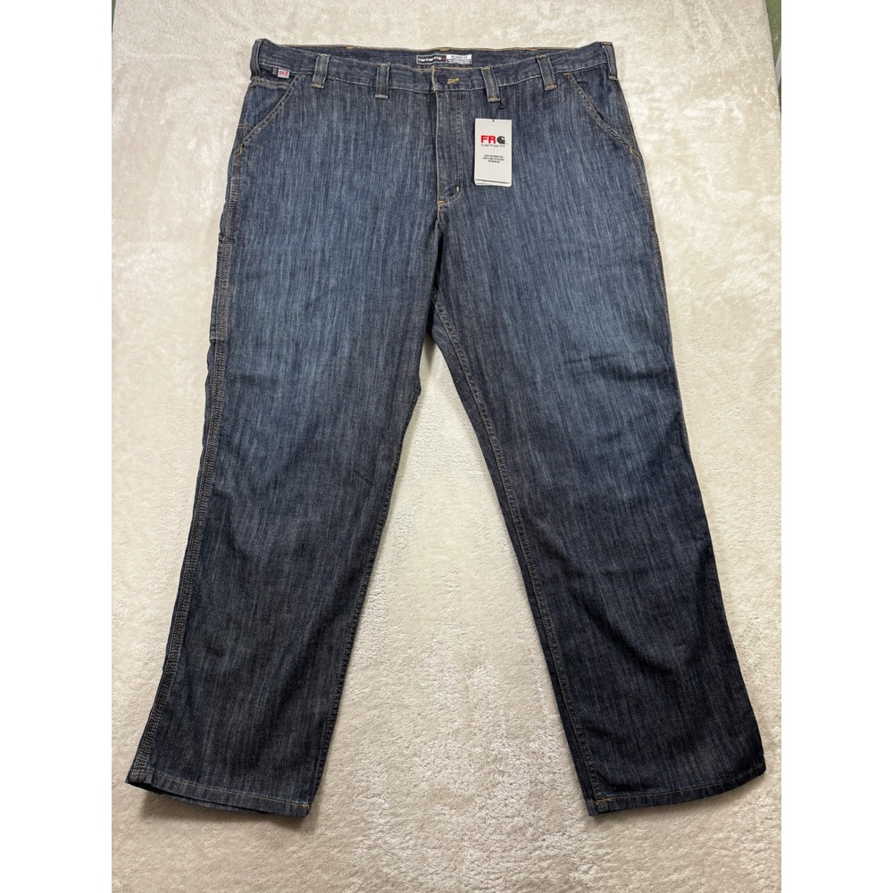 Carhartt Mens FR CAT 2 Relaxed Fit Flame Resistant Jeans 44x32 Meas: 45x32